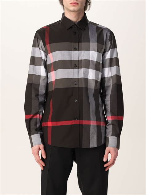 burberry hemd schwarz herren|burberry hemd.